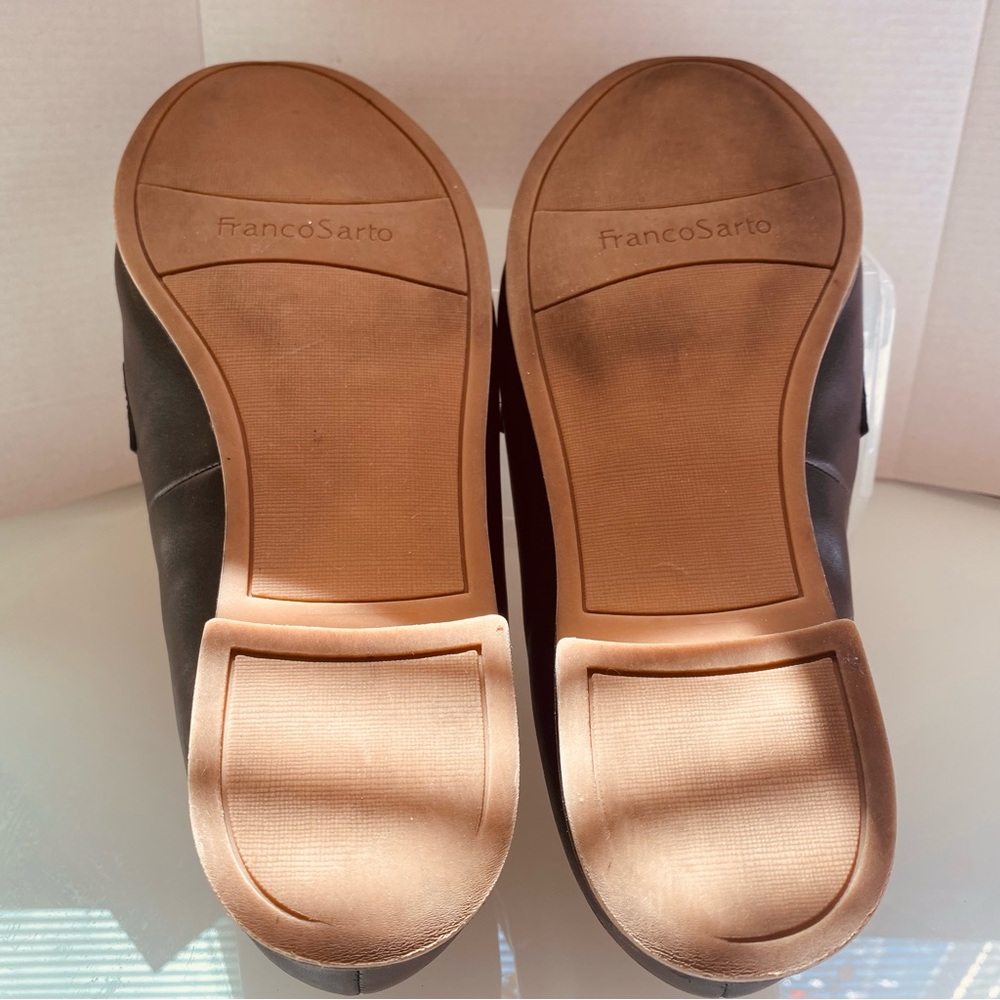 Franco Sarto Black Leather Slip-On Size8 M Bus/casual Comfy Everyday Loafers - Picture 8 of 10